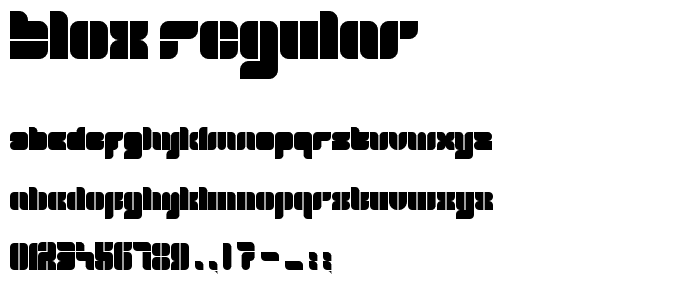 blox Regular font